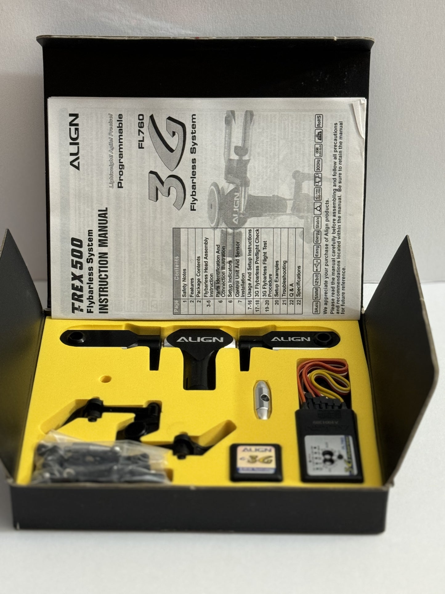 Align Trex 500 FBL Conversion with 3G H50123T